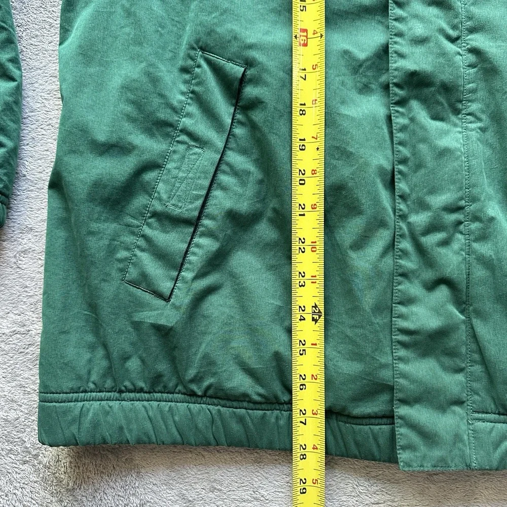 VTG Chaps Ralph Lauren Men's Green Fleece Lined Windbreaker Jacket M 90s Y2K‎